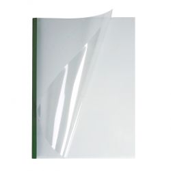 Мягкие термообложки O.Thermotop Double Clear A4 12мм зеленые (80-100 листов)