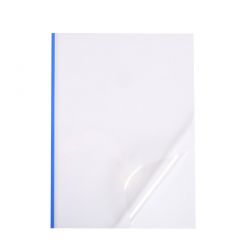 Мягкие термообложки O.Thermotop Double Clear A4 15мм синие (100-120 листов)